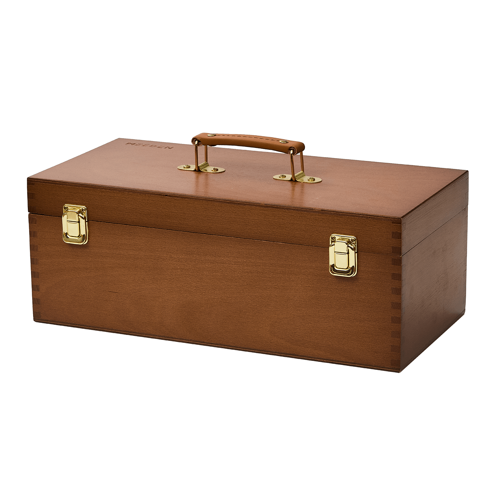 MEEDEN Large Wooden Art Supply Storage Box with Removable Dividers