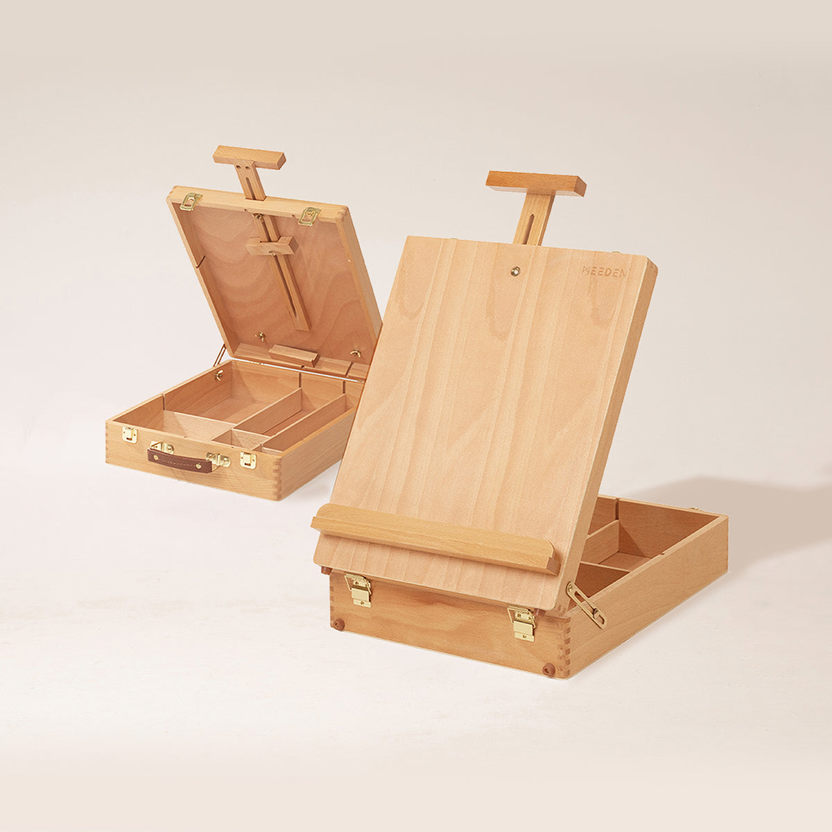 MEEDEN Extra Large Studio Beech Wood Tabletop Easel Box - MEEDEN ART