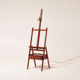 MEEDEN Studio Cavalletto da Pavimento a Cornice H con Cassetto di Archiviazione-Noce Scuro-HJ-1A