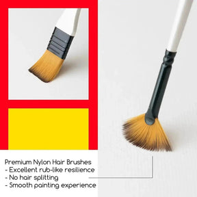 MEEDEN 12 Pcs Acrylic Paint Brushes Set - MEEDEN ARTBrushes
