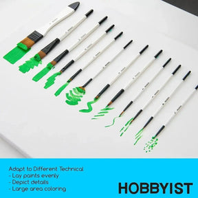 MEEDEN 12 Pcs Acrylic Paint Brushes Set - MEEDEN ARTBrushes