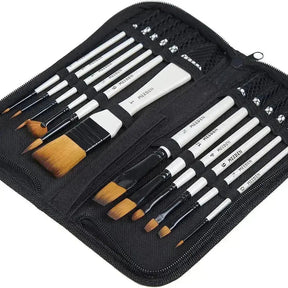 MEEDEN 12 Pcs Acrylic Paint Brushes Set - MEEDEN ARTBrushes