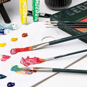 MEEDEN Acrylic Paint Brushes, 10 Pieces - MEEDEN ARTBrushes