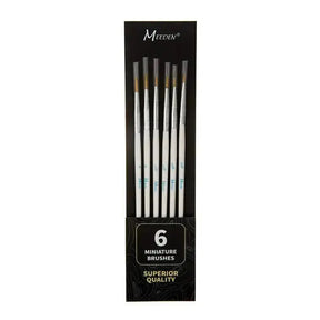 MEEDEN Detail Paint Brush Set - 6 Miniature Art Brushes - MEEDEN ARTBrushes