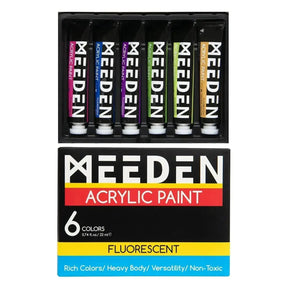 MEEDEN Acrylic Paint, Fluorescent Color, 6x0.74oz/22 ml - MEEDEN ARTPaint