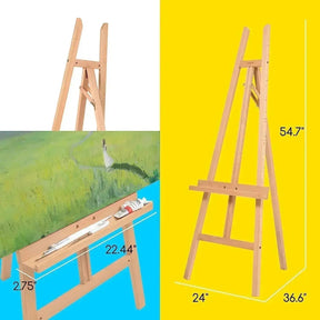 MEEDEN Large Adjustable Artist Wooden Easel-54.7 Height-W08/ES-6016 - MEEDEN ARTEasel