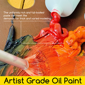 MEEDEN Artist Grade Oil Paint - 170ml/5.7oz, 12 Tubes