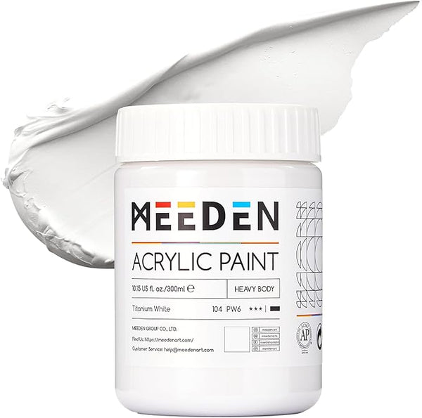 MEEDEN Acrylic Paint: 300 ml Acrylic Paint with a Glossy Dense Body