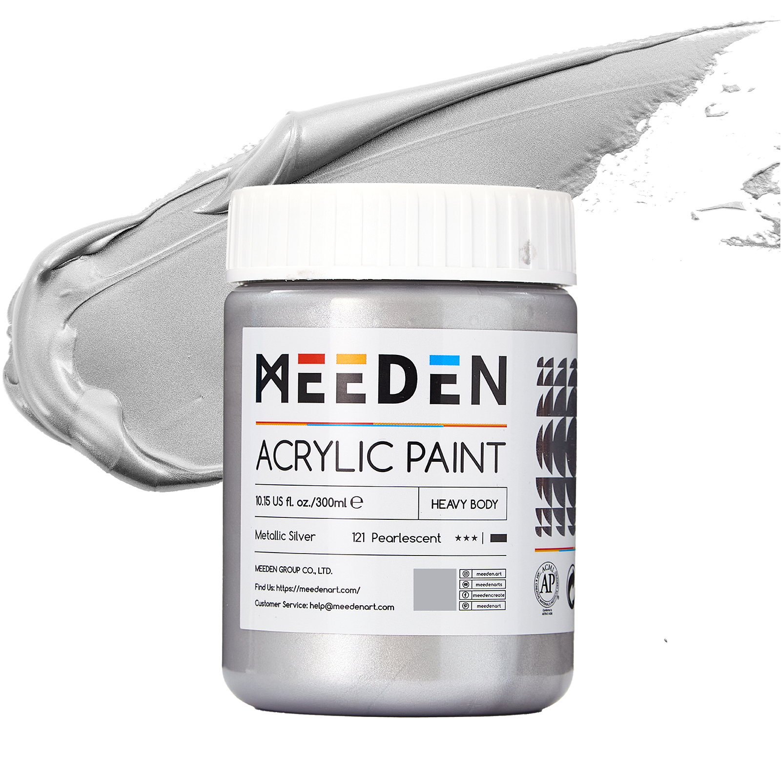 MEEDEN Acrylic Paint: 300 ml Acrylic Paint with a Glossy Dense Body