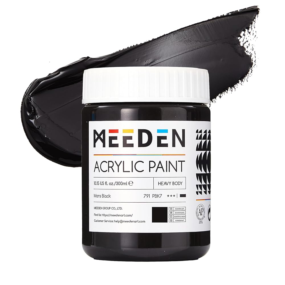 MEEDEN Acrylic Paint: 300 ml Acrylic Paint with a Glossy Dense Body