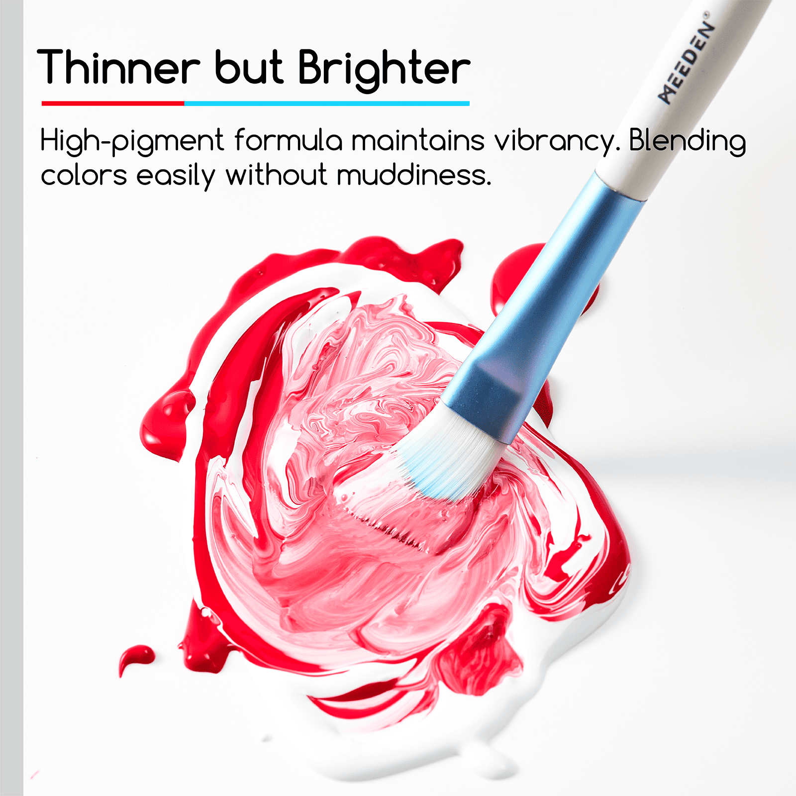 MEEDEN Soft Body Acrylic Paints Set, 37 Colors x 250ml/8.45oz