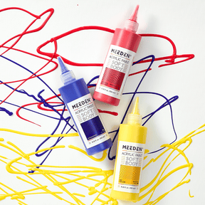 MEEDEN Soft Body Acrylic Paints Set, 37 Colors x 250ml/8.45oz