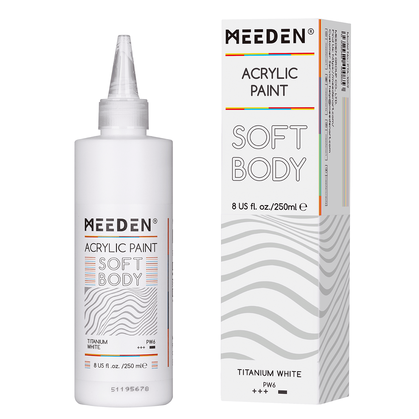 MEEDEN Soft Body Acrylic Paints Set, 37 Colors x 250ml/8.45oz