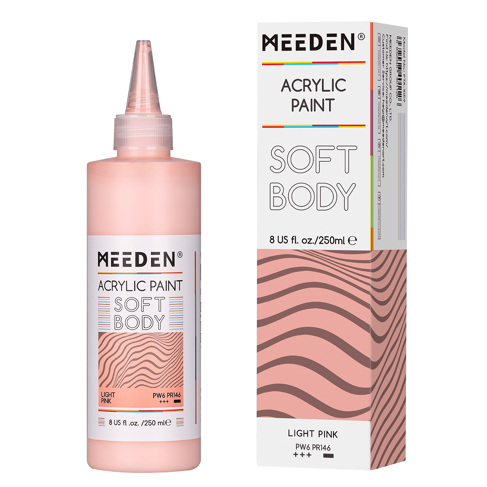 MEEDEN Soft Body Acrylic Paints Set, 37 Colors x 250ml/8.45oz