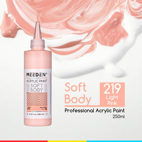 MEEDEN Soft Body Acrylic Paints Set, 37 Colors x 250ml/8.45oz