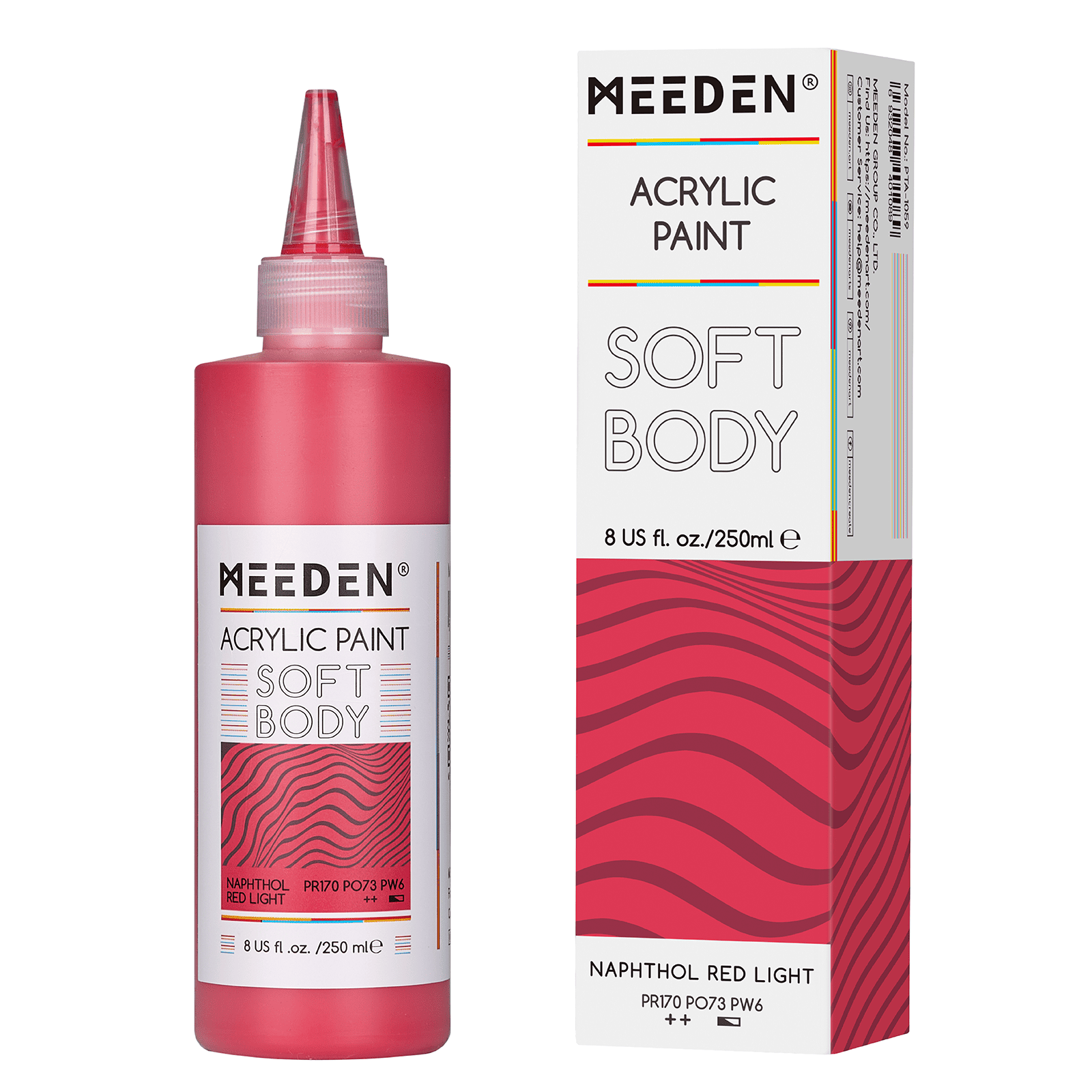 MEEDEN Soft Body Acrylic Paints Set, 37 Colors x 250ml/8.45oz
