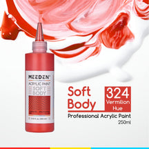 MEEDEN Soft Body Acrylic Paints Set, 37 Colors x 250ml/8.45oz