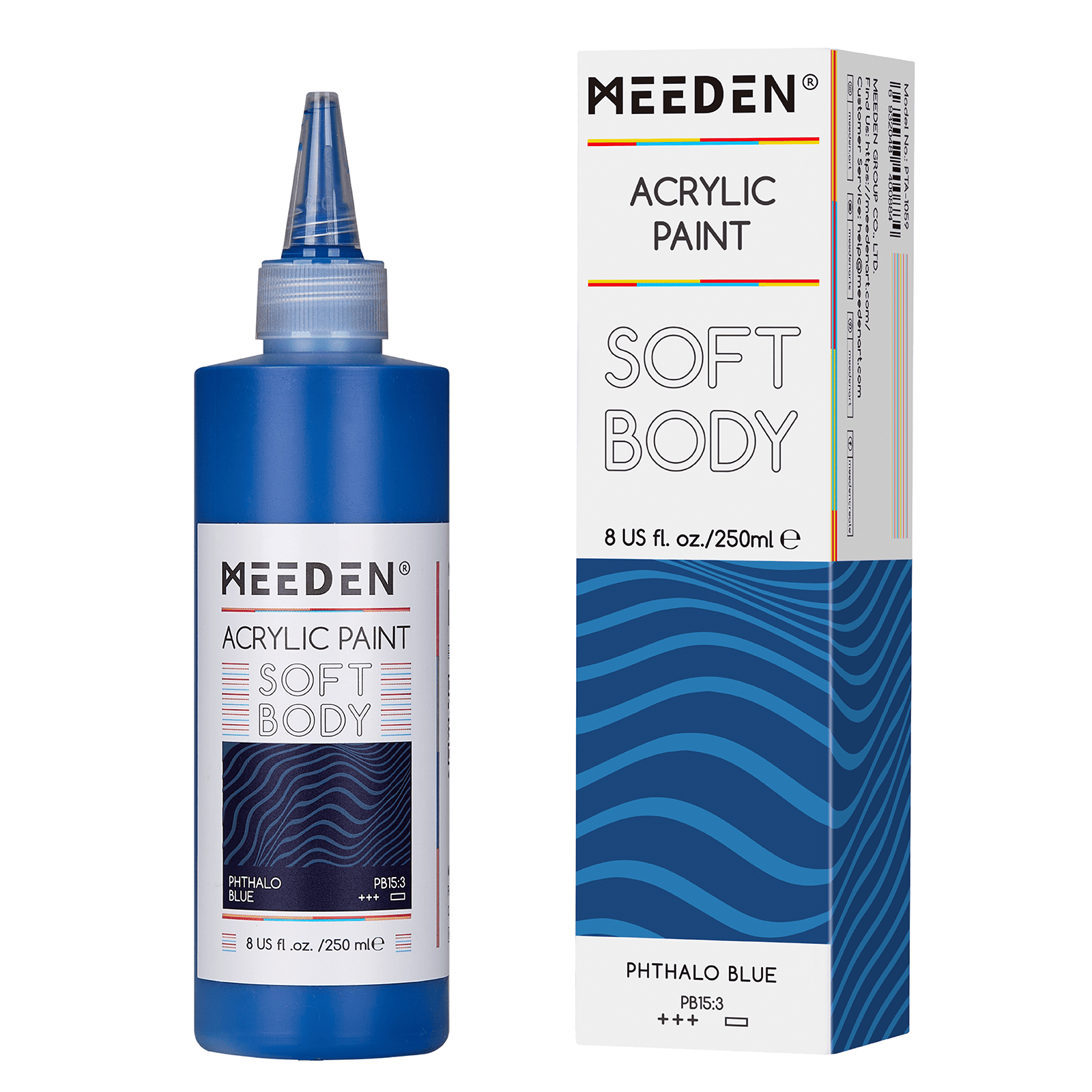 MEEDEN Soft Body Acrylic Paints Set, 37 Colors x 250ml/8.45oz