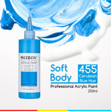 MEEDEN Soft Body Acrylic Paints Set, 37 Colors x 250ml/8.45oz