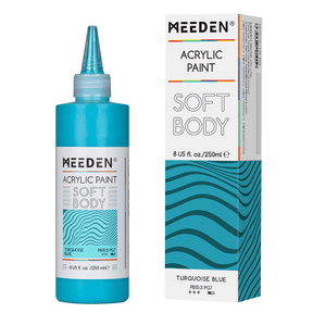 MEEDEN Soft Body Acrylic Paints Set, 37 Colors x 250ml/8.45oz