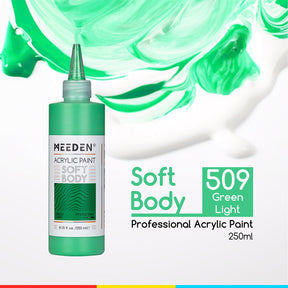 MEEDEN Soft Body Acrylic Paints Set, 37 Colors x 250ml/8.45oz
