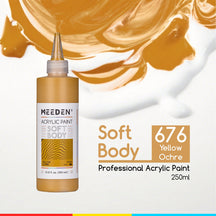 MEEDEN Soft Body Acrylic Paints Set, 37 Colors x 250ml/8.45oz