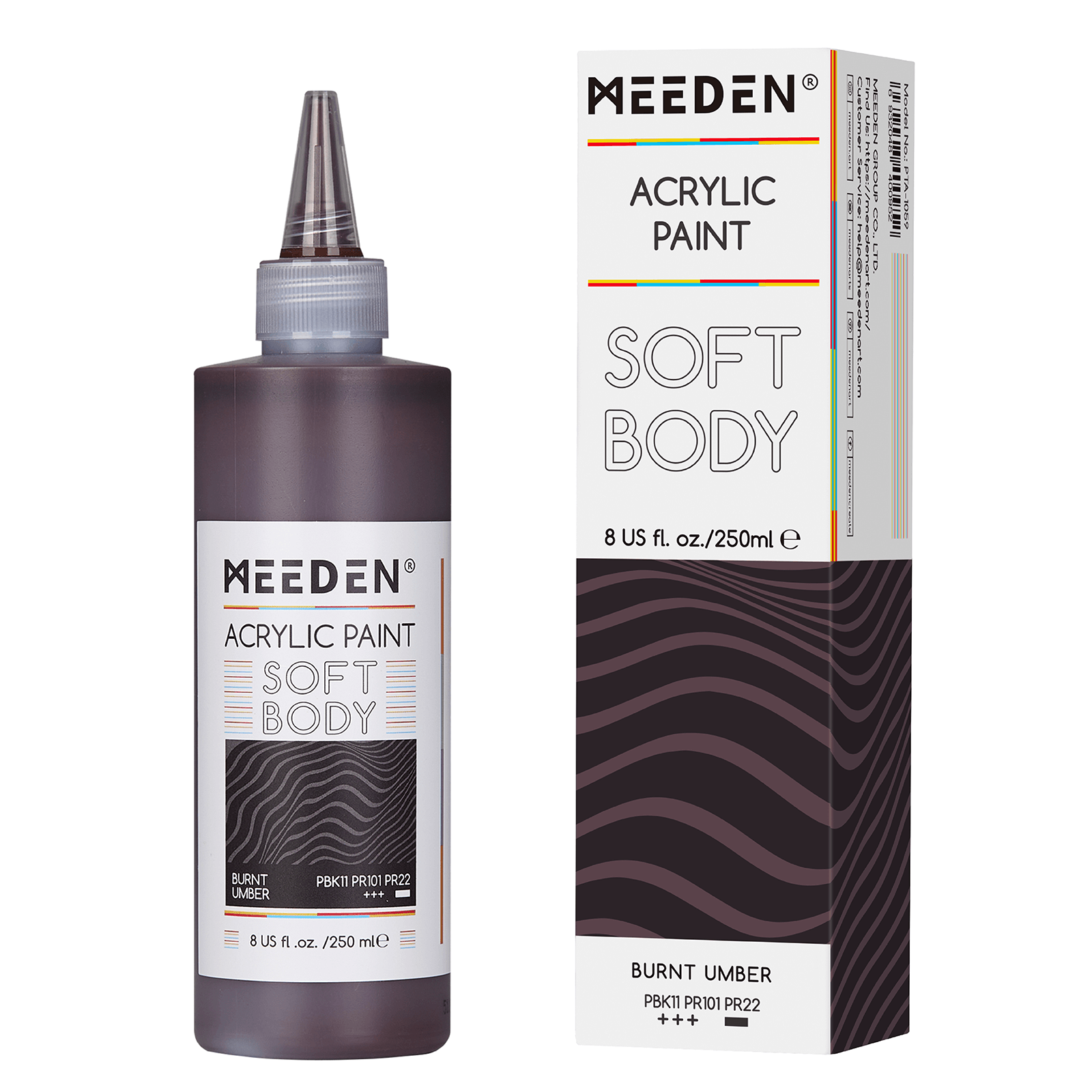 MEEDEN Soft Body Acrylic Paints Set, 37 Colors x 250ml/8.45oz