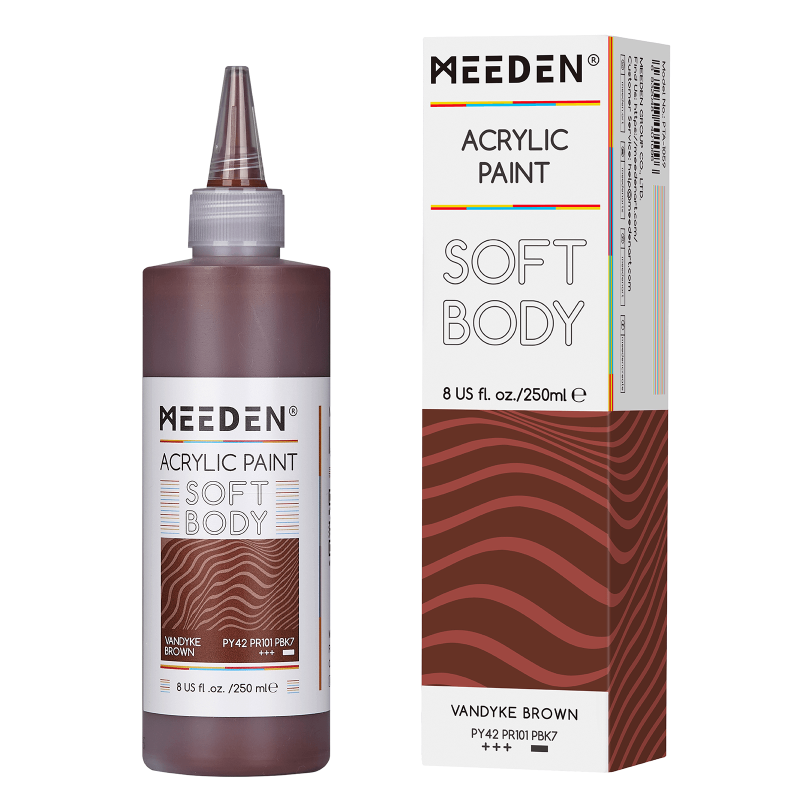 MEEDEN Soft Body Acrylic Paints Set, 37 Colors x 250ml/8.45oz