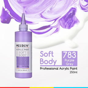 MEEDEN Soft Body Acrylic Paints Set, 37 Colors x 250ml/8.45oz