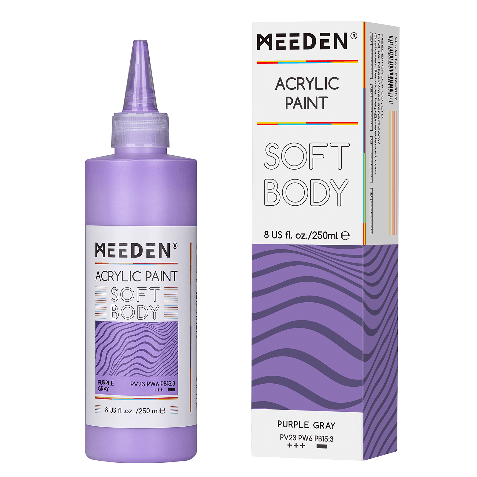 MEEDEN Soft Body Acrylic Paints Set, 37 Colors x 250ml/8.45oz