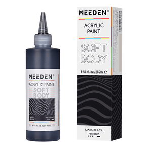 MEEDEN Soft Body Acrylic Paints Set, 37 Colors x 250ml/8.45oz