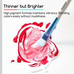 MEEDEN Soft Body Acrylic Paints Set, 12 Colors x 60ml/2oz