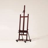 MEEDEN H-Frame Artist Easel with Storage Tray-Dark Walnut-W02