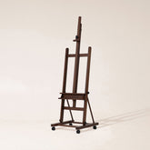 MEEDEN Große H-förmige Künstlerstaffelei mit großem Tablett - WalnussW02D
