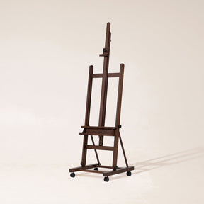 MEEDEN Large H-Frame Artist Easel with Large Tray-Walnut-W02D