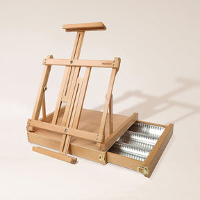 MEEDEN Cavalete de Mesa para Artista com Gaveta Forrada a Metal-W05B