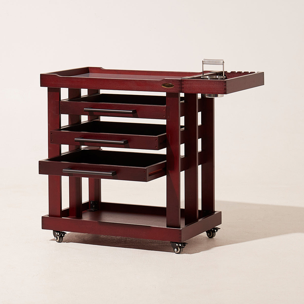 MEEDEN Deluxe Artist Storage Cart, 5-lags Taboret-Kirsebær Valnød-W13H