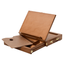 MEEDEN Tabletop Easel with Storage Drawer & Palette-Walnut-XHC-1A