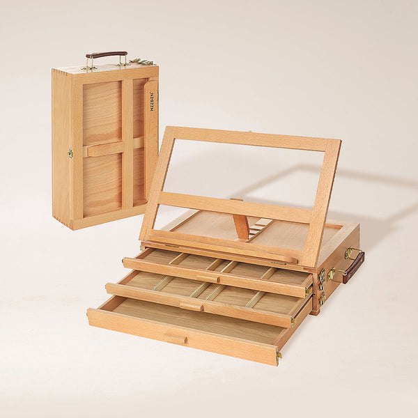 MEEDEN Large Justerbar Artist Bordplade Easel Sketchbox-XHH-03